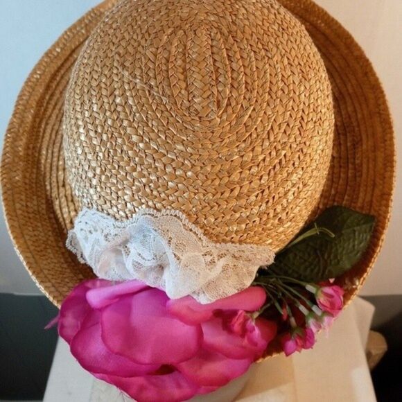Vintage Cottage/Grandma Core Insired Straw Hat main image 7